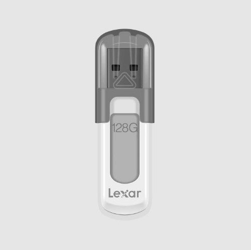 Lexar JumpDrive V100 USB flash drive 128 GB USB Type-A 3.2 Gen 1 (3.1 Gen 1) Grey, White
