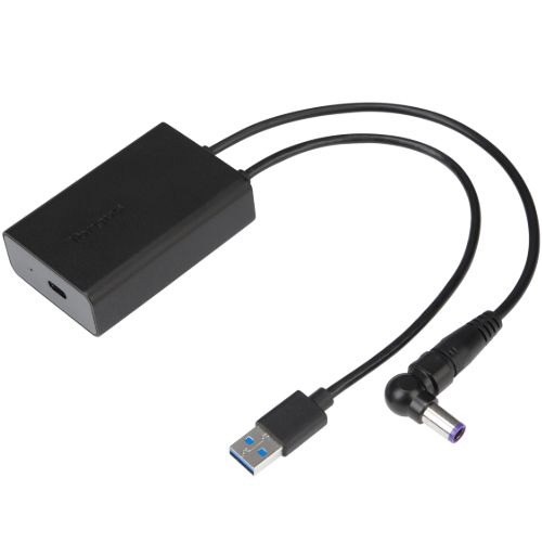 Targus ACA42AUZ cable gender changer USB 3.0 Type A, 3.5 mm USB Type C Black