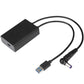 Targus ACA42AUZ cable gender changer USB 3.0 Type A, 3.5 mm USB Type C Black