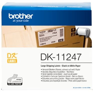 Brother DK-11247 label-making tape Black on white