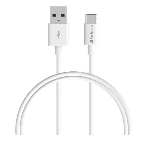 Verbatim 66584 USB cable USB 2.0 1 m USB A USB C White