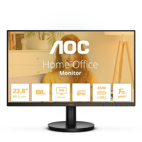AOC 24B3CA3 computer monitor 60.5 cm (23.8") 1920 x 1080 pixels Full HD LCD Black