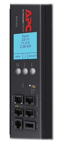 APC Rack PDU 2G, Metered by Outlet with Switching, ZeroU, 20A/208V, 16A/230V, (21) C13 & (3) C19