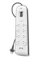 Belkin BSV804AU2M surge protector Black, White 8 AC outlet(s) 2 m