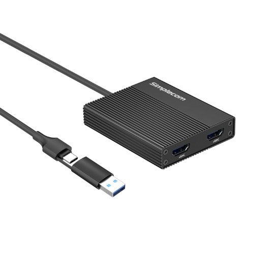 Simplecom DA369 USB graphics adapter Black
