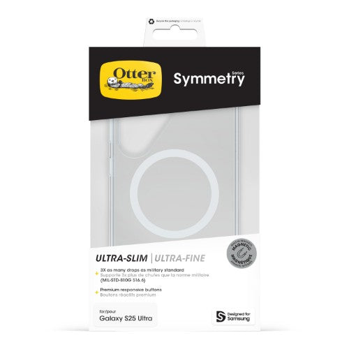 OtterBox Symmetry Series Clear with Magnets for Samsung Galaxy S25 Ultra, transparent