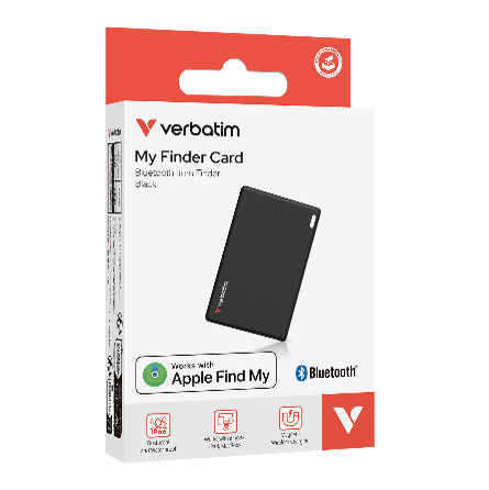 Verbatim My Finder Card Bluetooth Item Finder 1 pack Black
