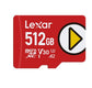 Lexar LMSPLAY512G-BNSNG memory card 512 GB MicroSDXC UHS-I Class 10