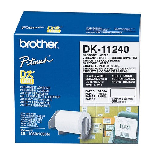 Brother DK-11240 printer label White