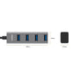 MBeat MB-CU3H-4G interface hub USB 3.2 Gen 1 (3.1 Gen 1) Type-A + Type-C 5000 Mbit/s Black, Grey