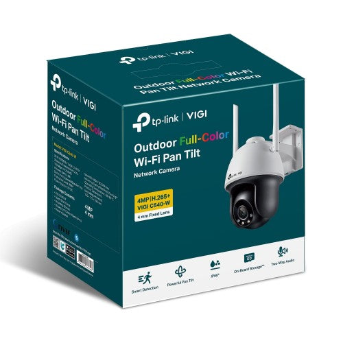 TP-Link VIGI 4MP Outdoor Full-Color Wi-Fi Pan Tilt Network Camera