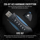 Corsair Padlock USB flash drive 256 GB USB Type-A 3.2 Gen 1 (3.1 Gen 1) Black, Blue