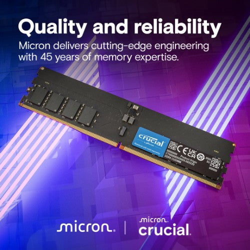 Crucial CT2K16G64C52CU5 memory module 32 GB 2 x 16 GB DDR5 6400 MT/s