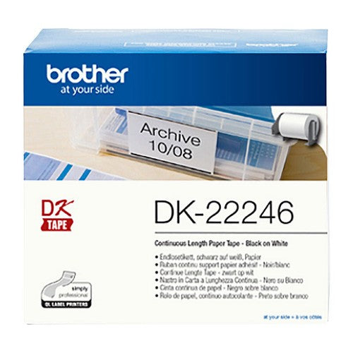 Brother DK-22246 label-making tape Black on white