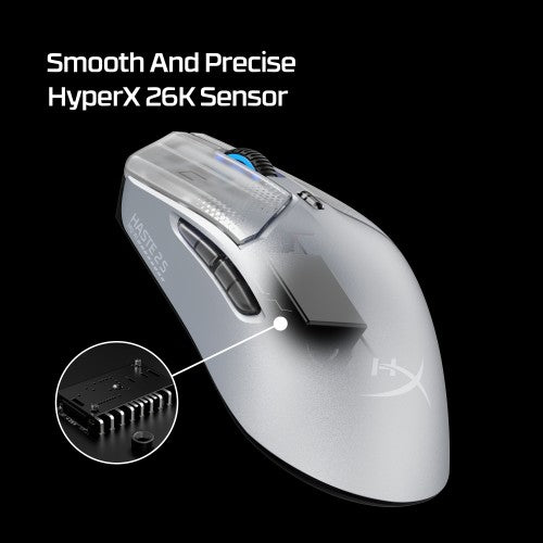 HyperX Pulsefire Haste 2 S Silver Wireless Gaming Mouse