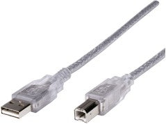 Astrotek 2m USB 2.0 A/B Cable USB cable USB A USB B Transparent