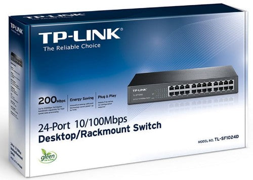 TP-Link TL-SF1024D network switch Unmanaged Fast Ethernet (10/100) Grey
