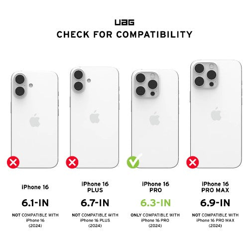 Urban Armor Gear Plasma XTE mobile phone case 16 cm (6.3") Cover Black, Transparent