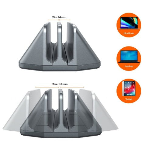 MBeat MB-STD-S5GRY holder Passive holder Laptop, Tablet/UMPC Silver