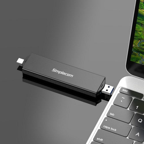 Simplecom SE522 storage drive enclosure SSD enclosure Black M.2