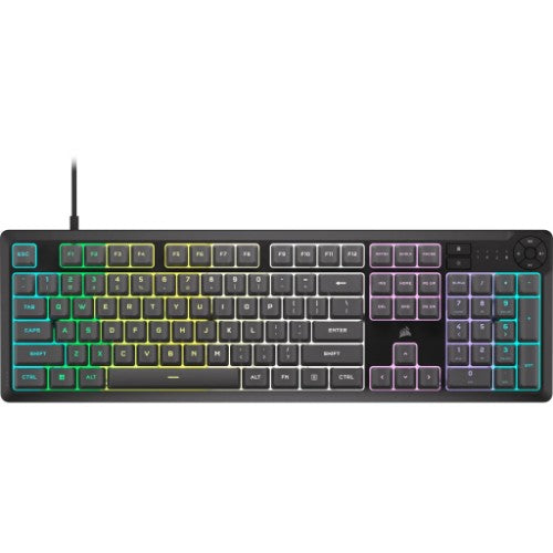 Corsair K55 CORE RGB keyboard Gaming USB QWERTY US International Grey