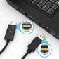 Simplecom DA201 video cable adapter 1.8 m DisplayPort HDMI Type A (Standard) Black