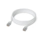 Ubiquiti UACC-Cable-Patch-EL-C6A-8M-W networking cable Translucent, White Cat6a