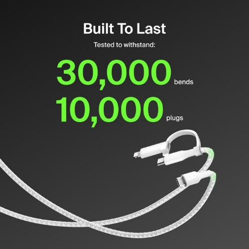 Belkin BoostCharge Pro USB cable USB 2.0 1.5 m USB C USB C/Lightning White