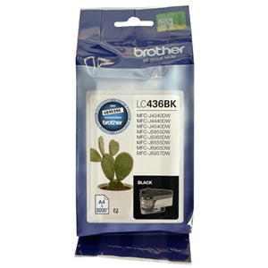 Brother LC436BK ink cartridge 1 pc(s) Original High (XL) Yield Black