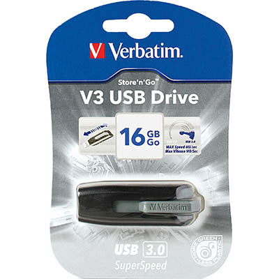 Verbatim V3 - USB 3.0 Drive 16 GB - Black