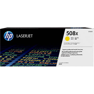 HP 508X High Yield Yellow Original LaserJet Toner Cartridge