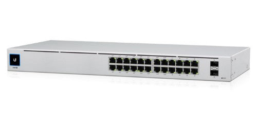 Ubiquiti UniFi 24-Port PoE Managed L2/L3 Gigabit Ethernet (10/100/1000) Power over Ethernet (PoE) 1U Silver