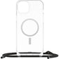 OtterBox React Series Necklace MagSafe for iPhone 15 Plus, Stardust (Clear Glitter)
