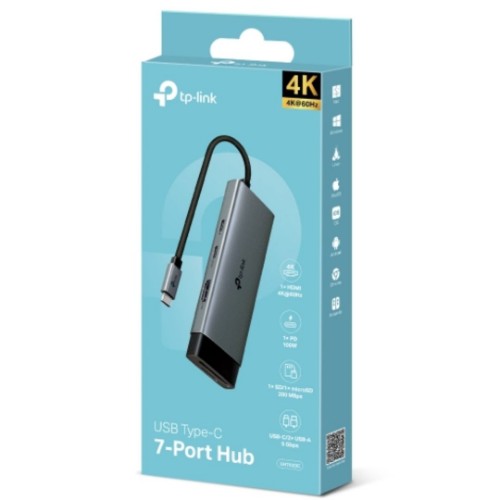 TP-Link UH7020C interface hub USB 3.2 Gen 1 (3.1 Gen 1) Type-C 5000 Mbit/s