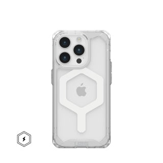 Urban Armor Gear Plyo Magsafe mobile phone case 15.5 cm (6.1") Cover Transparent, White