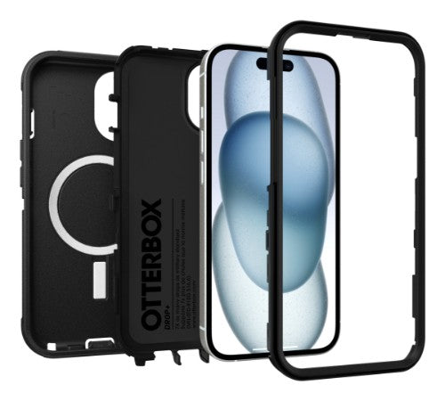 OtterBox Defender Series for MagSafe for Apple iPhone 16e/15/14/13, black - No Retail Packaging