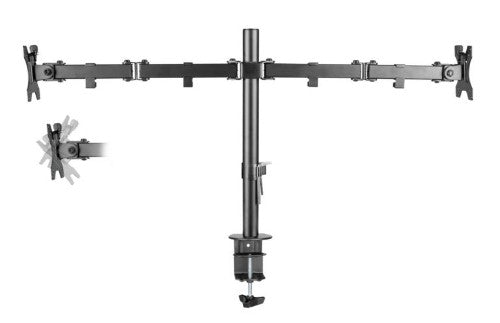 Brateck MABT-BT-LDT12-C024N monitor mount / stand 81.3 cm (32") Black Desk