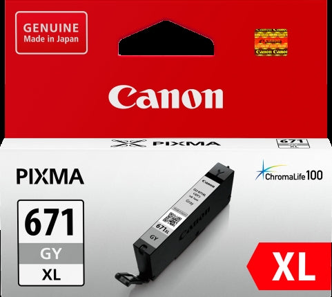 Canon 671 XL ink cartridge 1 pc(s) Original High (XL) Yield Grey