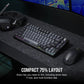Corsair K65 PLUS WIRELESS 75 % RGB keyboard Gaming RF Wireless + USB QWERTY English Black
