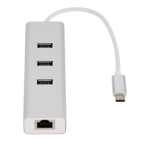 Astrotek AT-CMLANHUB3G laptop dock/port replicator Wired USB 3.2 Gen 1 (3.1 Gen 1) Type-C White