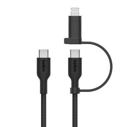 Belkin BoostCharge Pro USB cable USB 2.0 1.5 m USB C USB C/Lightning Black