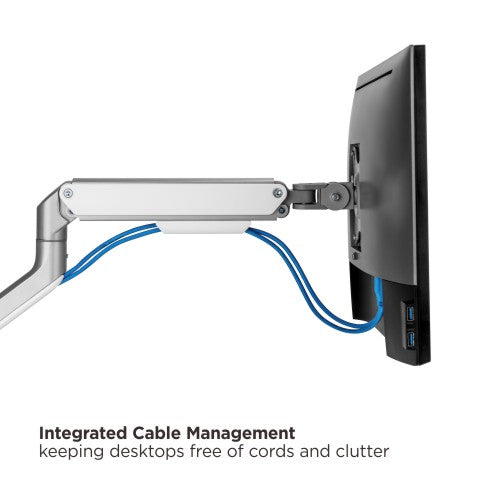 Brateck Counterbalance Monitor Arm 81.3 cm (32") Grey Desk