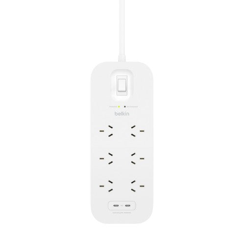 Belkin SurgePro White 6 AC outlet(s) 2 m