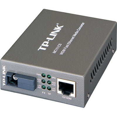 TP-Link MC111CS network media converter 100 Mbit/s Single-mode Black