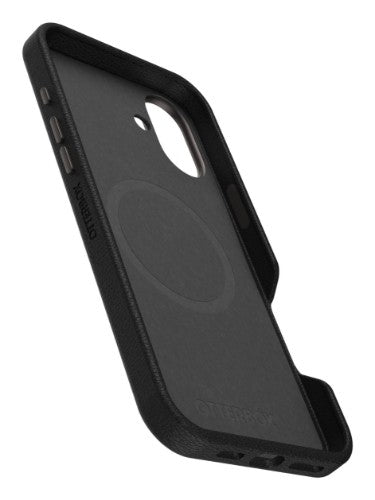 OtterBox Symmetry Series Cactus Leather for MagSafe for iPhone 16 Plus, Noir Ash