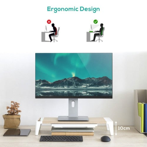 MBeat activiva ErgoLife Freestanding White, Wood