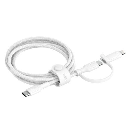 Belkin BoostCharge Pro USB cable USB 2.0 1.5 m USB C USB C/Lightning White