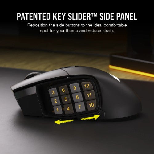 Corsair SCIMITAR ELITE WIRELESS mouse Gaming Right-hand RF Wireless + Bluetooth + USB Type-C Optical 26000 DPI
