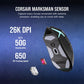 Corsair NIGHTSABRE WIRELESS RGB mouse Gaming Right-hand RF Wireless + Bluetooth + USB Type-A Optical 26000 DPI