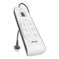 Belkin BSV604AU2M surge protector Black, White 6 AC outlet(s) 2 m